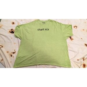 Charli XCX Brat Green Tour T-Shirt Jealous Of Me Graphic Tee XXL